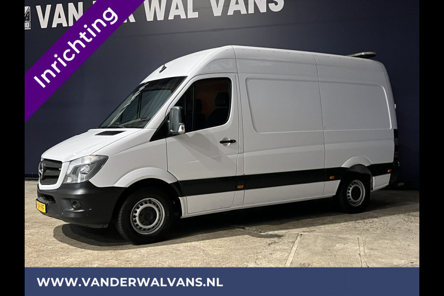 Mercedes-Benz Sprinter 316 CDI 164pk L2H2 inrichting Euro6 Airco | 2800kg Trekhaak | Omvormer | Cruisecontrol parkeersensoren, chauffeursstoel