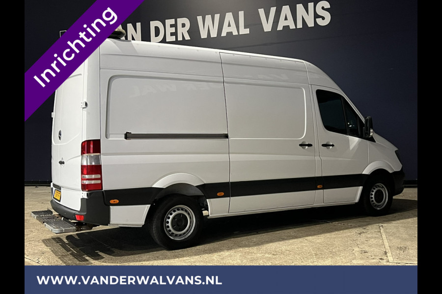 Mercedes-Benz Sprinter 316 CDI 164pk L2H2 inrichting Euro6 Airco | 2800kg Trekhaak | Omvormer | Cruisecontrol parkeersensoren, chauffeursstoel