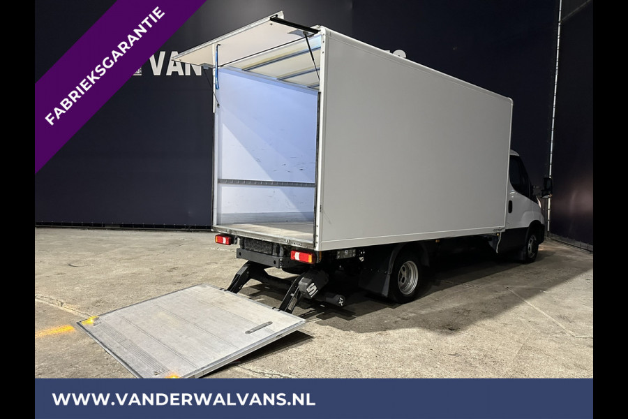 Iveco Daily 35C16V 156pk Bakwagen Laadklep Fabrieksgarantie Euro6 Dubbel Lucht Airco | Bijrijdersbank Bluetooth telefoonvoorbereiding, 910kg laadvermogen