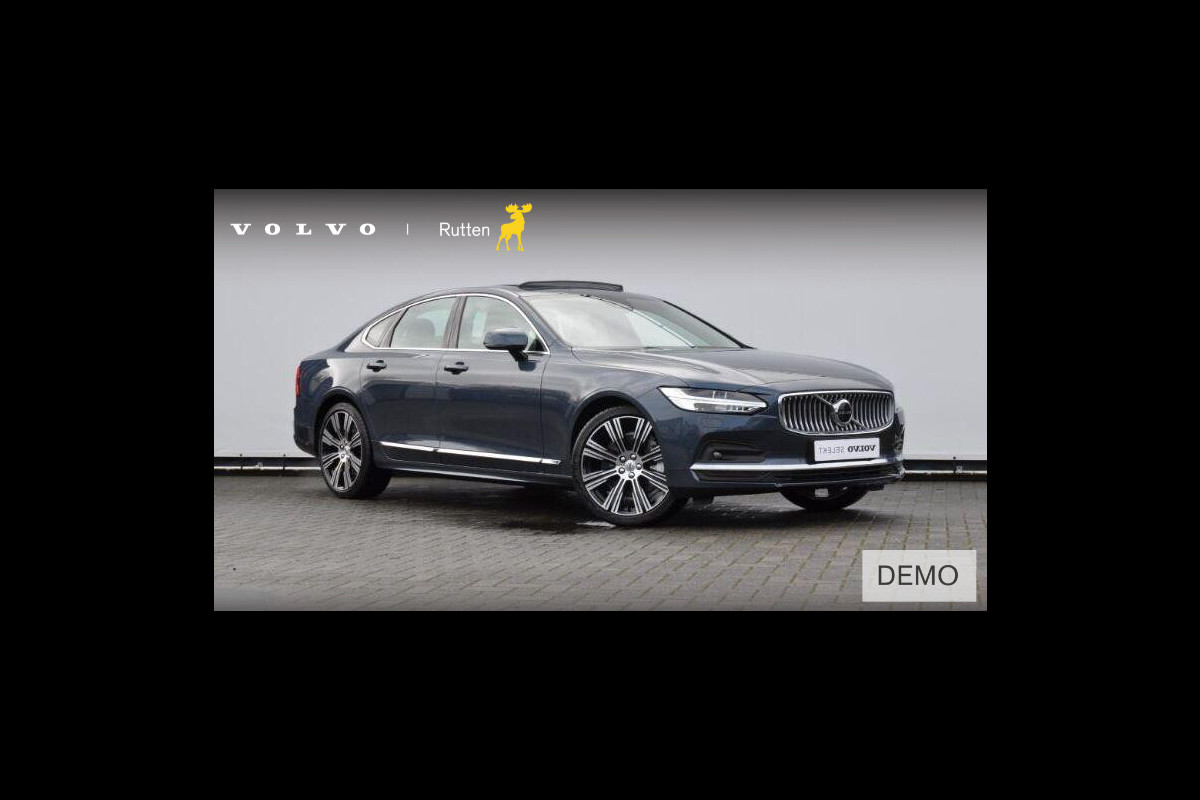 Volvo S90 B5 264PK Automaat Ultimate Bright / Adaptive cruise control/ Parkeersensoren met camera/ Harman Kardon audio, Panoramadak/ Head up display/ BLIS/ Apple carplay/ Leder dashboard