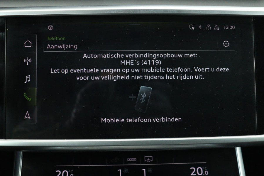 Audi A6 55 TFSIe S Line | 367pk | Trekhaak | Stoel & stuurverwarming | Adaptive cruise | Camera | Matrix LED | Carplay | Sportstoelen | Half leder | Navigatie