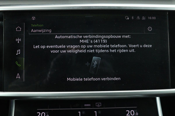 Audi A6 55 TFSIe S Line | 367pk | Trekhaak | Stoel & stuurverwarming | Adaptive cruise | Camera | Matrix LED | Carplay | Sportstoelen | Half leder | Navigatie