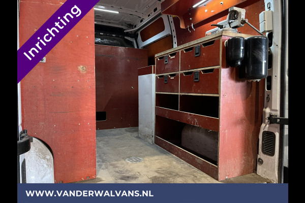 Opel Movano 2.3 CDTI 146pk L2H2 inrichting Euro6 Airco | omvormer | Camera | Navigatie | 2500kg trekhaak cruisecontrol, imperiaal, parkeersensoren, trap, bijrijdersbank