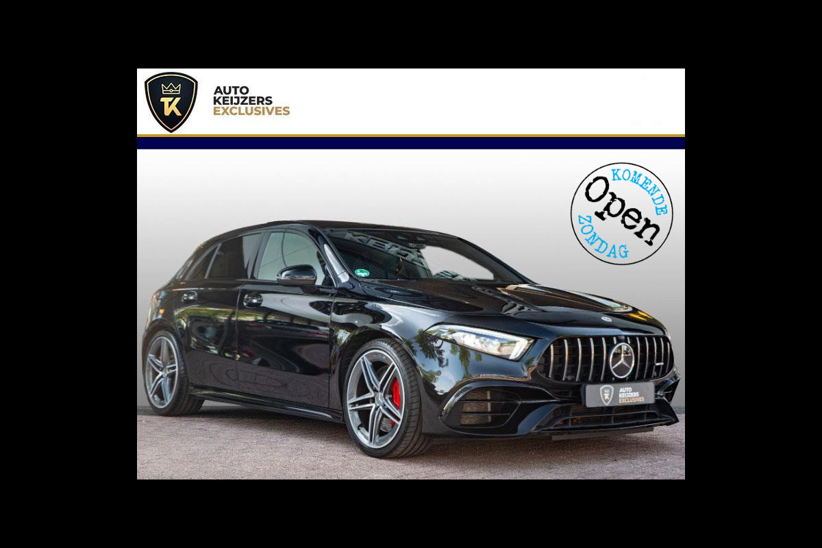 Mercedes-Benz A-Klasse AMG 45 S 4MATIC+ Mercedes-Benz A-Klasse A45 S AMG 4MATIC+ Panodak Leer Ambient Camera AMG Drivers Package 422PK! ACC Sportuitlaat