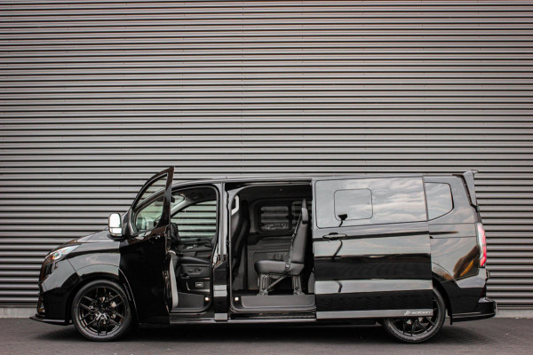 Ford Transit Custom 320 2.0 TDCI L2H1 MS- RT DC AWD DUBBEL CABINE BPM VRIJ / KUIPSTOELEN / DIRECT RIJDEN / NAVIGATIE / FULL BLACK