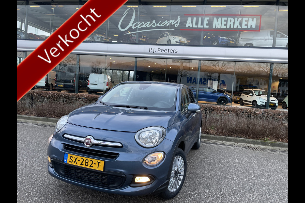 Fiat 500X 1.4 Turbo MultiAir Lounge Climate control - Cruise control - Park sensoren A - Groot Navi - MF Lederen stuurwiel - Mistlampen - Licht metalen velgen - Ramen E-voor en achter - Apple carplay/android auto - Bekleding ha