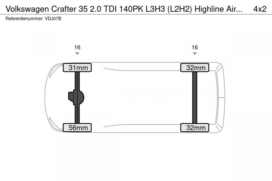 Volkswagen Crafter 35 2.0 TDI 140PK L3H3 (L2H2) Highline Airco Navi Cruise Control PDC VA+ Camera ERGO-Comfortstoel Trekhaak 3000kg