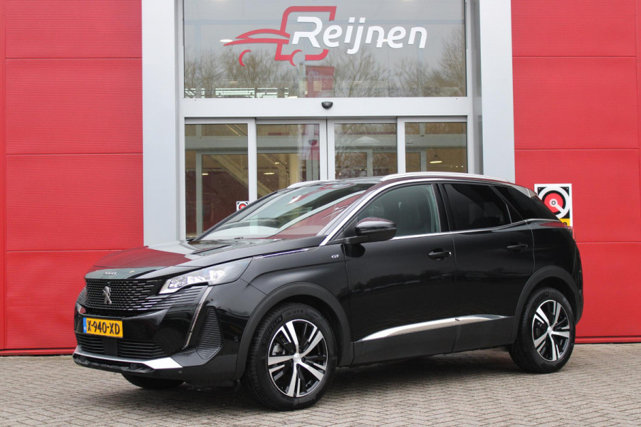 Peugeot 3008 1.2 Hybrid 136PK GT | 360° CAMERA | NAVIGATIE | ADAPTIVE CRUISE CONTROL | APPLE CARPLAY/ANDROID AUTO | CLIMATE CONTROL | 18" LICHTMETALEN VELGEN | DODEHOEK DETECTIE | KEYLESS ENTRY/START | FULL LED KOPLAMPEN | PARKEERSENSOREN VOOR EN ACHTER | DAB+ RADIO | LANE ASSIST |