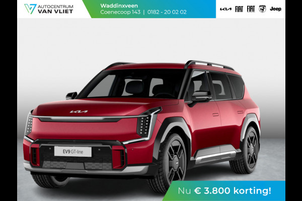 Kia EV9 GT-Line AWD 99.8 kWh | Levering Maart | Clima | Navi | 7-Pers. | Adapt. Cruise | 21" | Head-Up | Stoel-/Stuurverwarming | Premium Audio | Schuif-/kanteldak