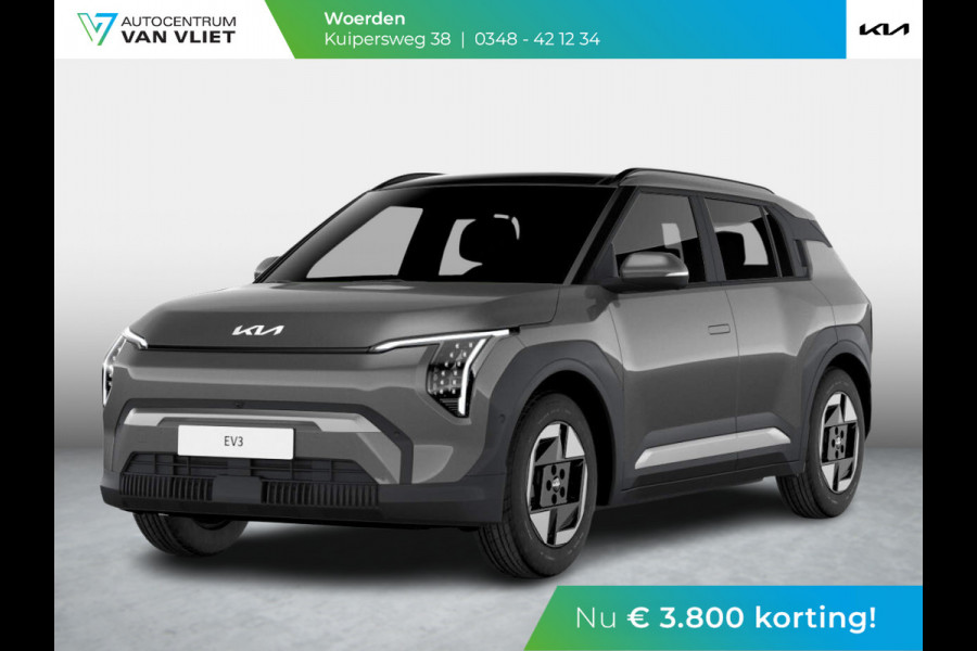 Kia EV3 Air 58.3 kWh | Uit voorraad leverbaar | Navi | 17" | Adapt. Cruise | Clima | PDC | Dakrails