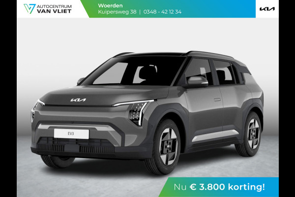 Kia EV3 Air 58.3 kWh | Uit voorraad leverbaar | Navi | 17" | Adapt. Cruise | Clima | PDC | Dakrails