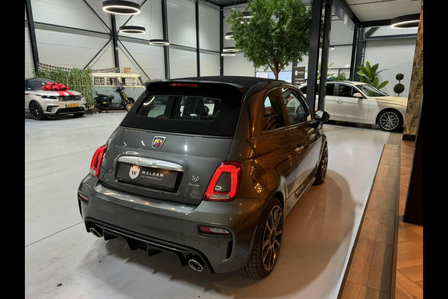 Fiat 500 1.4 T-Jet Abarth Turismo Cabriolet Garantie Sportuitlaat Carplay DigitaleDash Navi Schakelflippers Leder Spoiler Rijklaar