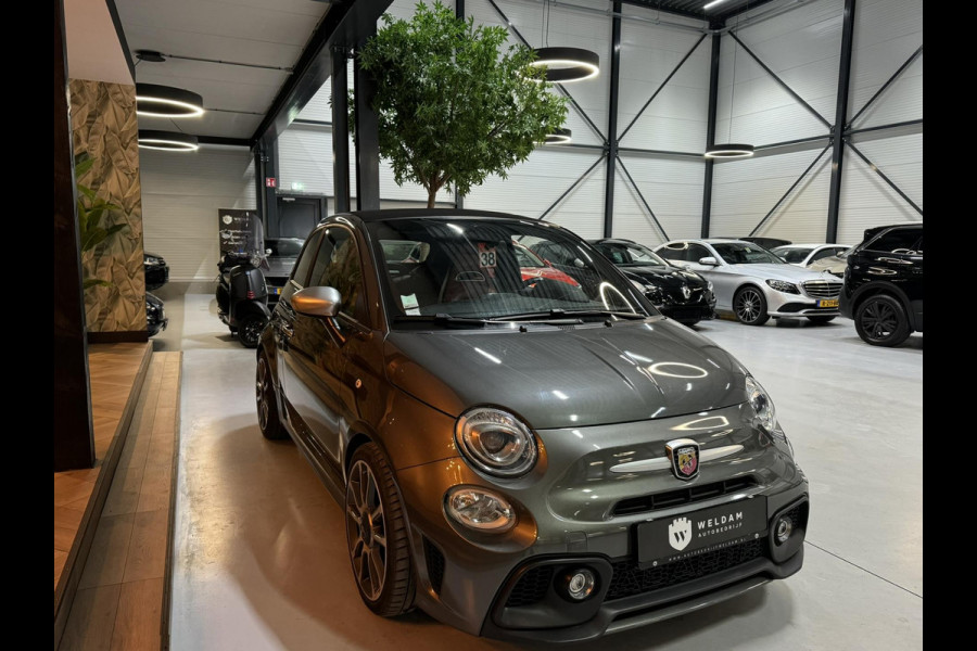 Fiat 500 1.4 T-Jet Abarth Turismo Cabriolet Garantie Sportuitlaat Carplay DigitaleDash Navi Schakelflippers Leder Spoiler Rijklaar