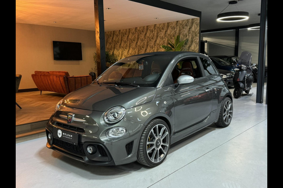 Fiat 500 1.4 T-Jet Abarth Turismo Cabriolet Garantie Sportuitlaat Carplay DigitaleDash Navi Schakelflippers Leder Spoiler Rijklaar