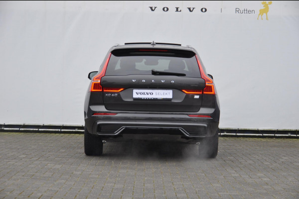 Volvo XC60 T6 350PK Automaat Plug-in hybrid AWD Plus Dark Long range / Adaptieve cruise control / Panoramadak / Apple carplay / Parkeersensoren met 360 camera / Elektrische achterklep / Elektrische stoelen met geheugen / Stoel en stuurwielverwarming