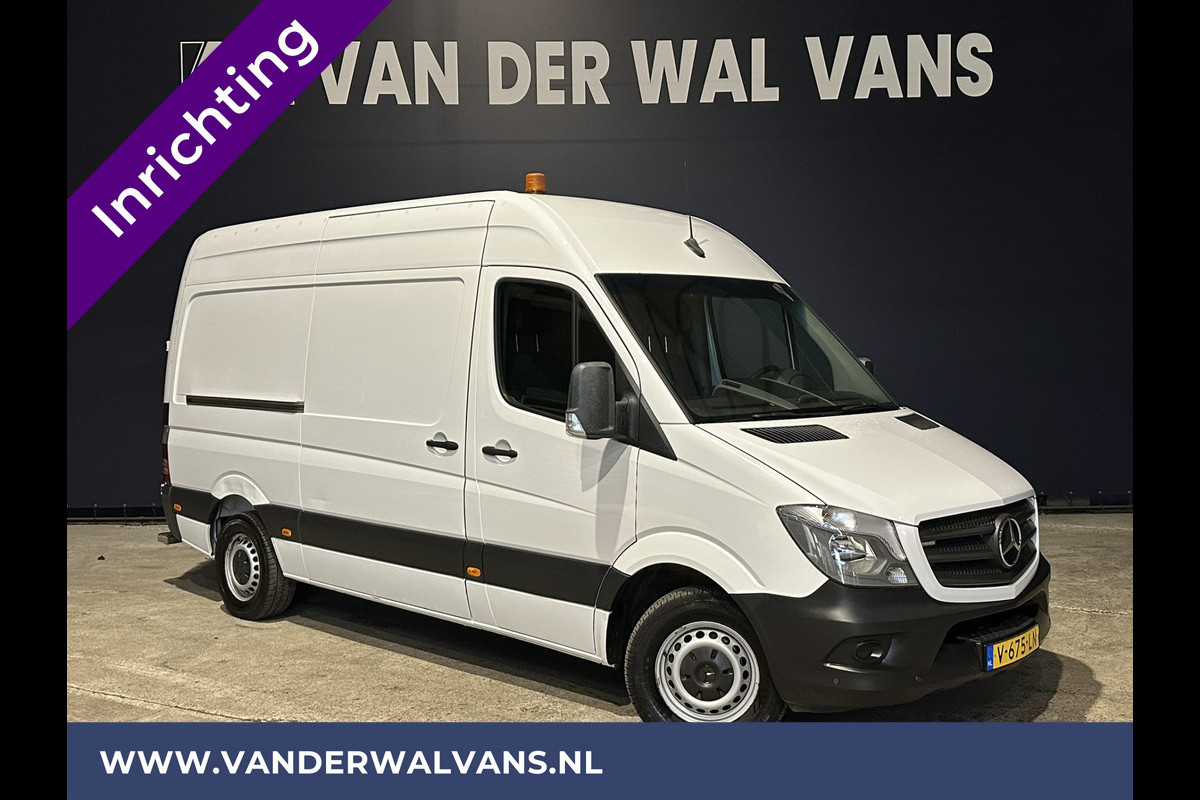 Mercedes-Benz Sprinter 316 CDI 164pk L2H2 inrichting Euro6 Airco | 2800kg Trekhaak | Cruisecontrol Chauffeursstoel, Parkeersensoren