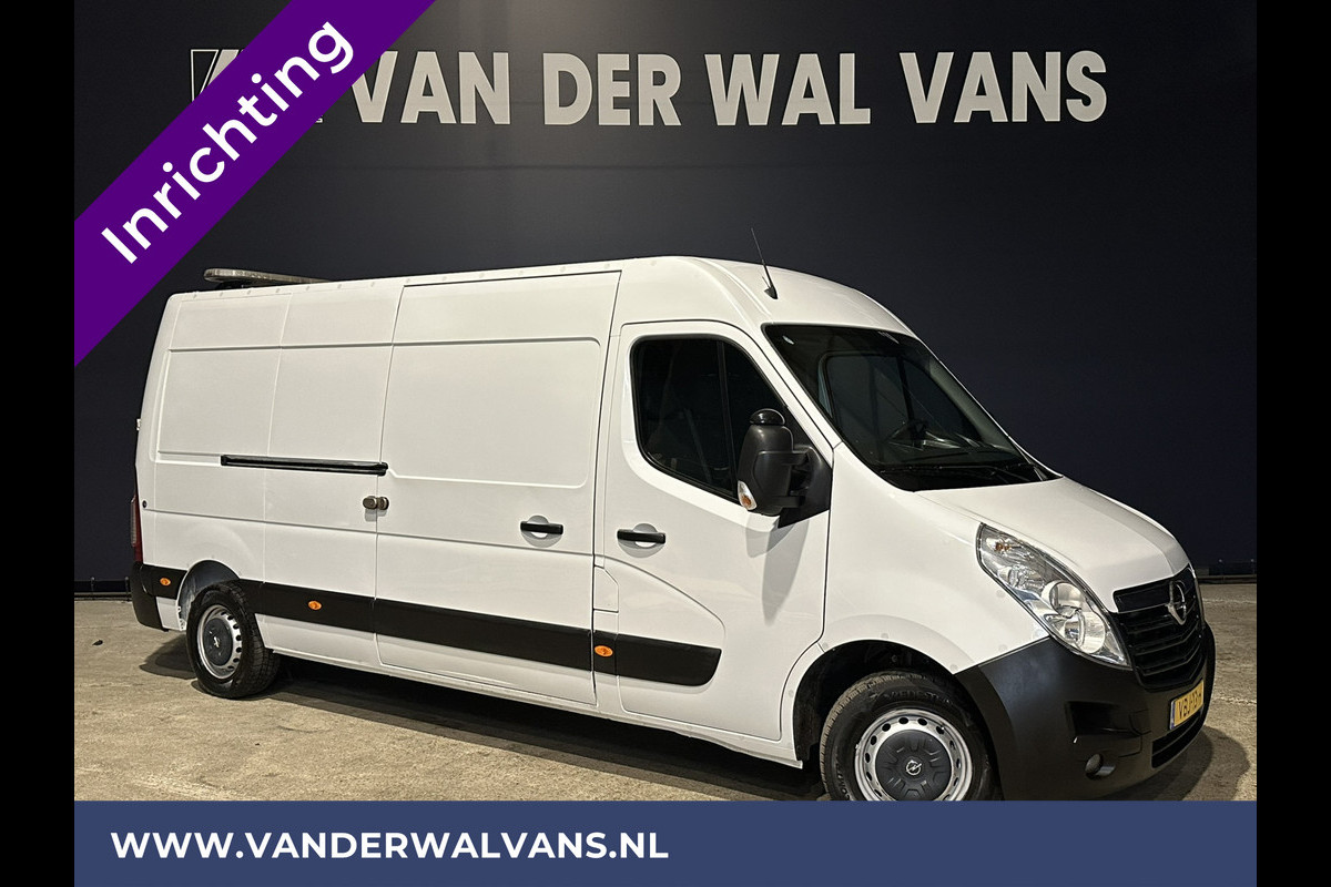 Opel Movano 2.3 CDTI 146pk L3H2 inrichting Euro6 Airco | Omvormer | Camera | Navigatie | Cruisecontrol Trekhaak, Parkeersensoren, Bijrijdersbank