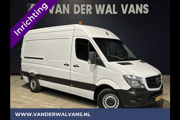 Mercedes-Benz Sprinter 316 CDI 164pk L2H2 inrichting Euro6 Airco | Omvormer | 2800kg Trekhaak | Cruisecontrol Chauffeursstoel, Parkeersensoren