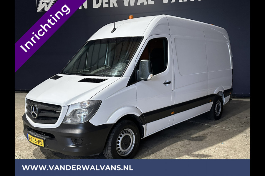 Mercedes-Benz Sprinter 316 CDI 164pk L2H2 inrichting Euro6 Airco | Omvormer | 2800kg Trekhaak | Cruisecontrol Chauffeursstoel, Parkeersensoren