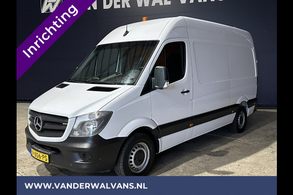 Mercedes-Benz Sprinter 316 CDI 164pk L2H2 inrichting Euro6 Airco | Omvormer | 2800kg Trekhaak | Cruisecontrol Chauffeursstoel, Parkeersensoren