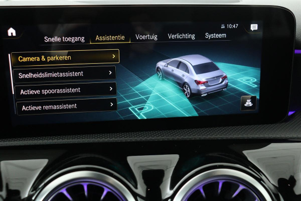 Mercedes-Benz A-Klasse 200 Launch Edition Premium | AMG Line | Burmester Sound | Stoelverwarming | Full LED | Sfeerverlichting | DAB | Camera | Widescreen | Leder/Alcantara | Park Assist | Navigatie