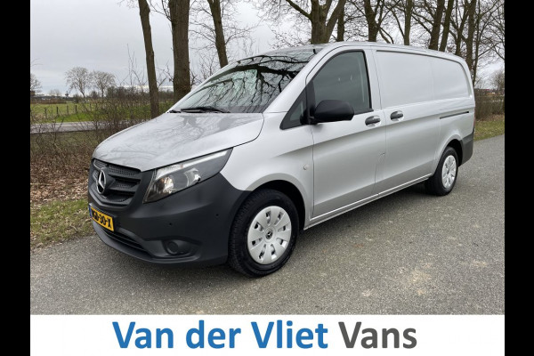 Mercedes-Benz Vito 114 CDI E6 Automaat Lang BPM Vrij! Lease €429p/m, Airco, Navi+Camera, PDC V+A, Aluca inrichting, 2 schuifdeuren, Onderhoudshistorie aanwezig