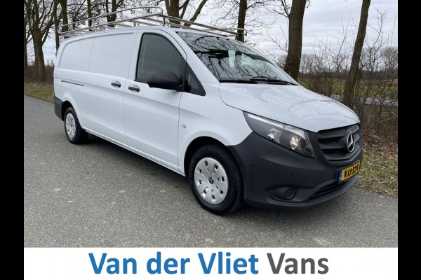 Mercedes-Benz Vito 116 CDI 164pk E6 Extra Lang BPM Vrij! Lease €352 p/m, Airco, Navi+Camera, Trekhaak, PDC, Imperiaal, Onderhoudshistorie aanwezig