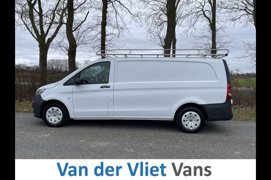 Mercedes-Benz Vito 116 CDI 164pk E6 Extra Lang BPM Vrij! Lease €352 p/m, Airco, Navi+Camera, Trekhaak, PDC, Imperiaal, Onderhoudshistorie aanwezig