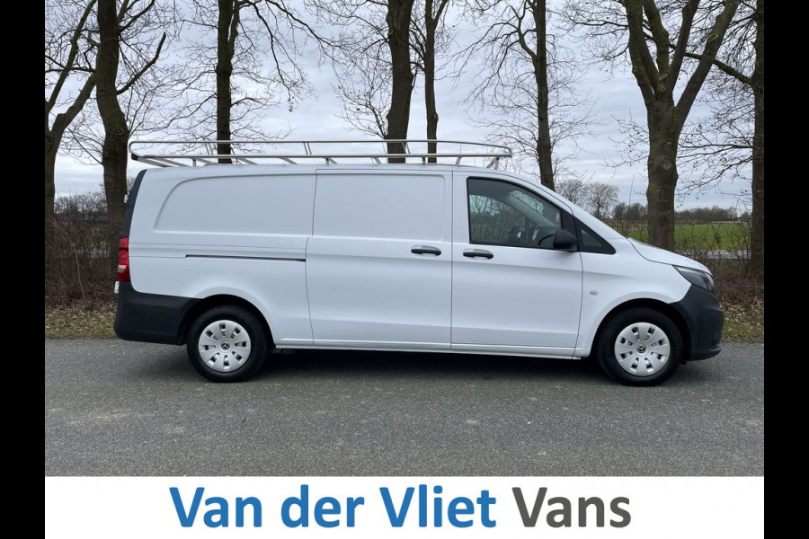 Mercedes-Benz Vito 116 CDI 164pk E6 Extra Lang BPM Vrij! Lease €352 p/m, Airco, Navi+Camera, Trekhaak, PDC, Imperiaal, Onderhoudshistorie aanwezig