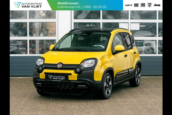 Fiat Panda Hybrid Pandina | Uit voorraad leverbaar | Airco | Cruise | Priv Glass | Dakrails | 15" | PDC | Apple Carply | Bicolore