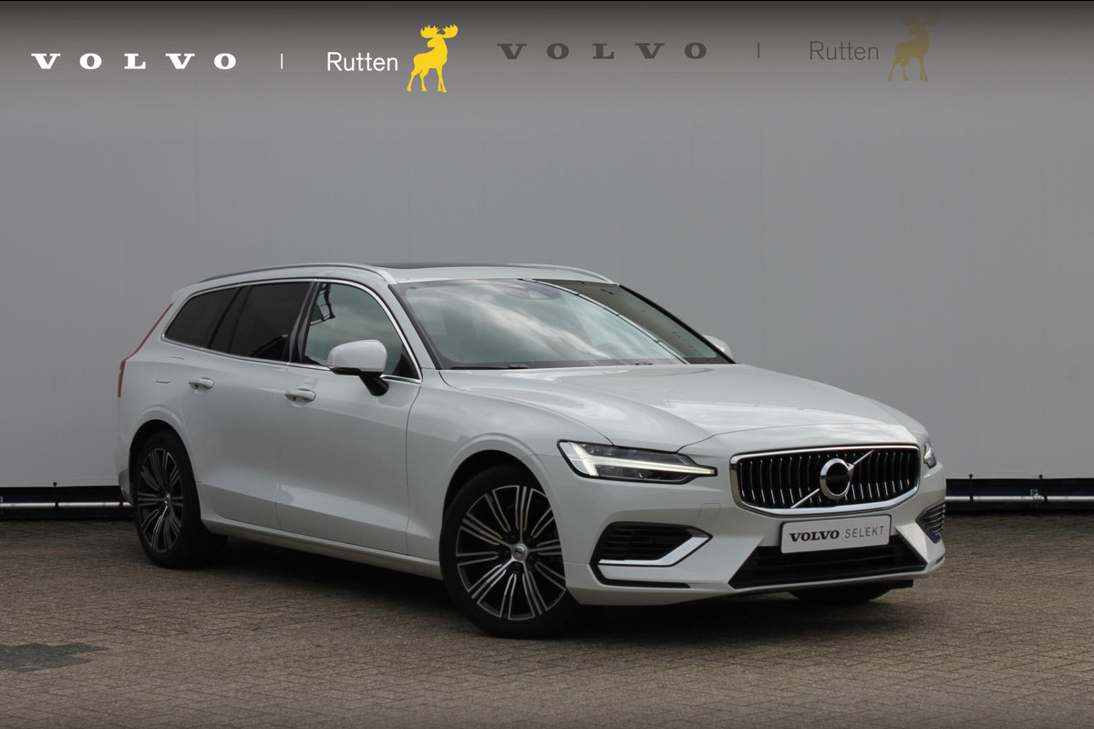 Volvo V60 T6 340PK Automaat Recharge AWD Inscription Cruise Control / Panoramisch schuif-kanteldak / 18" lichtmetalen velgen / Road Sign Information / Apple Carplay