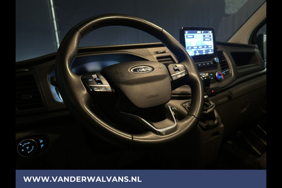 Ford Transit Custom 2.0 TDCI 131pk L2H1 Euro6 Airco | LED | Android Auto | Cruisecontrol | Parkeersensoren | Verwarmde voorruit Bijrijdersbank, 2800kg trekvermogen