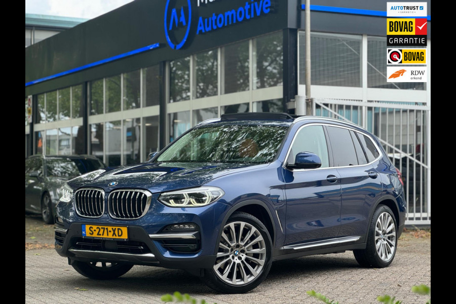 BMW X3 INC BTW! eDrive Panorama Adaptive cruise Digitaldash 360 cam Plug-in Hyb Sfeerverlichting Nieuwstaat Voloptie Stuurverwarm