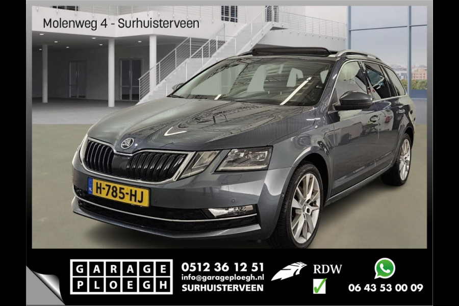 Škoda Octavia Combi 1.5 TSI Au7 Leer Panodak Trekhaak Stoelverw. Carplay 1Eig Greentech Business Edition Plus