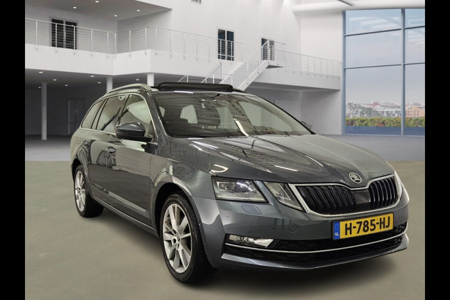 Škoda Octavia Combi 1.5 TSI Au7 Leer Panodak Trekhaak Stoelverw. Carplay 1Eig Greentech Business Edition Plus