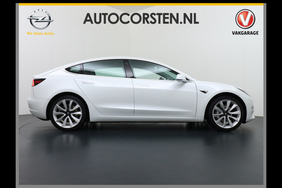 Tesla Model 3 Long Range 75kWh AWD 463PK Lmv 19" Full-Self-Driving-Computer 3 Telefoon-Sleutel Premium Audio 4wd AutoPilot Panoramadak Camera' Stoel en achterbank verwarming Keyless Electr.Stoelen+Memory+Easy-Entry WiFi Origineel Nederlandse auto Grootste accu, 3-Fase laden. Accu garantie tot 20-12-2028 / 192.000km