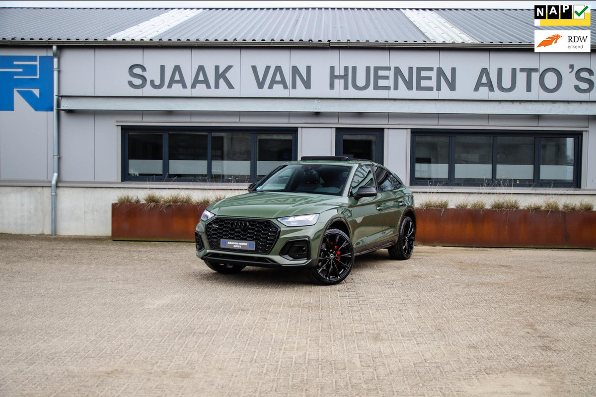 Audi Q5 Sportback 55 TFSI e Quattro Competition S Edition S-Line 367pk Automaat! Panoramadak|Virtual Cockpit|360|CarPlay|Trekhaak