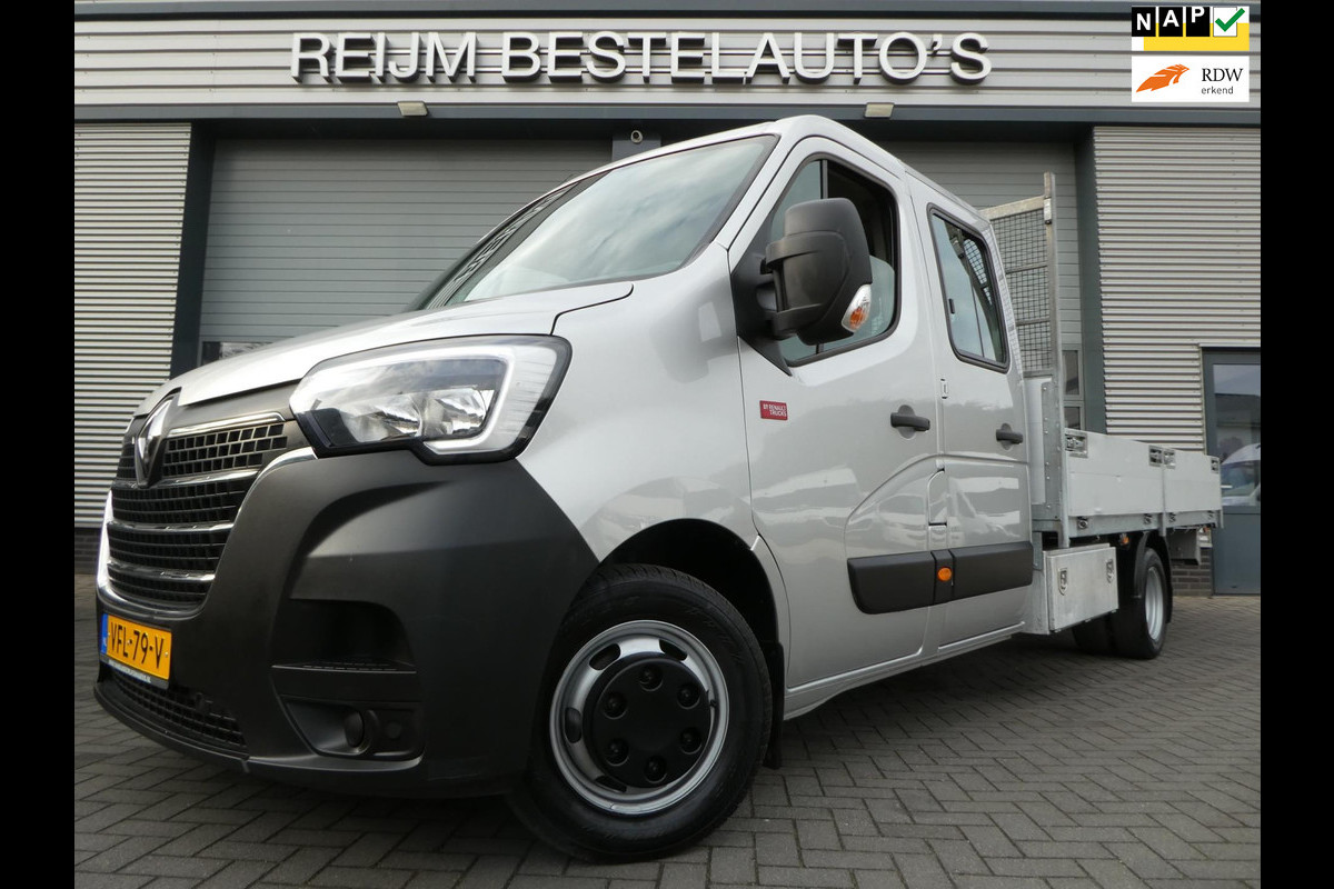 Renault Master T35 163pk, L3 Open Laadbak, DC, Dubbel Cabine,