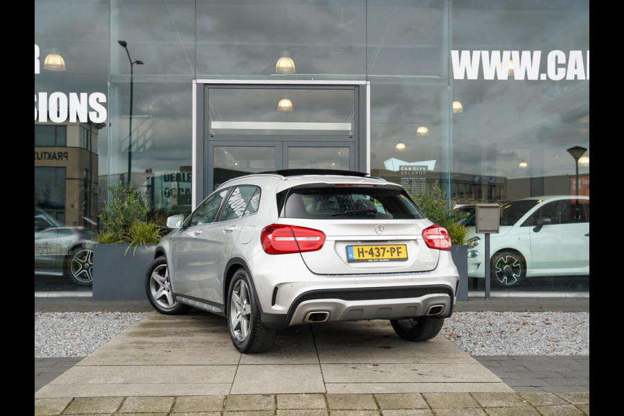 Mercedes-Benz GLA 200 AMG Line / Pano / Stoelverwarming / Sensoren / Elek. Klep / Trekhaak / Dodehoek