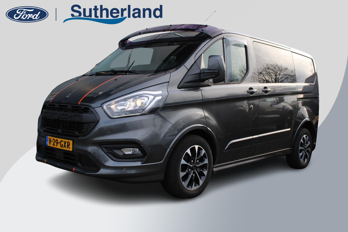 Ford Transit Custom 310 2.0 TDCI L1H1 Sport DC | BTW en BPM vrij (Marge) | 170pk Automaat | Dubbele cabine |  Navigatie | 2x Schuifdeur | Trekhaak | Bijrijdersstoel | Camera |