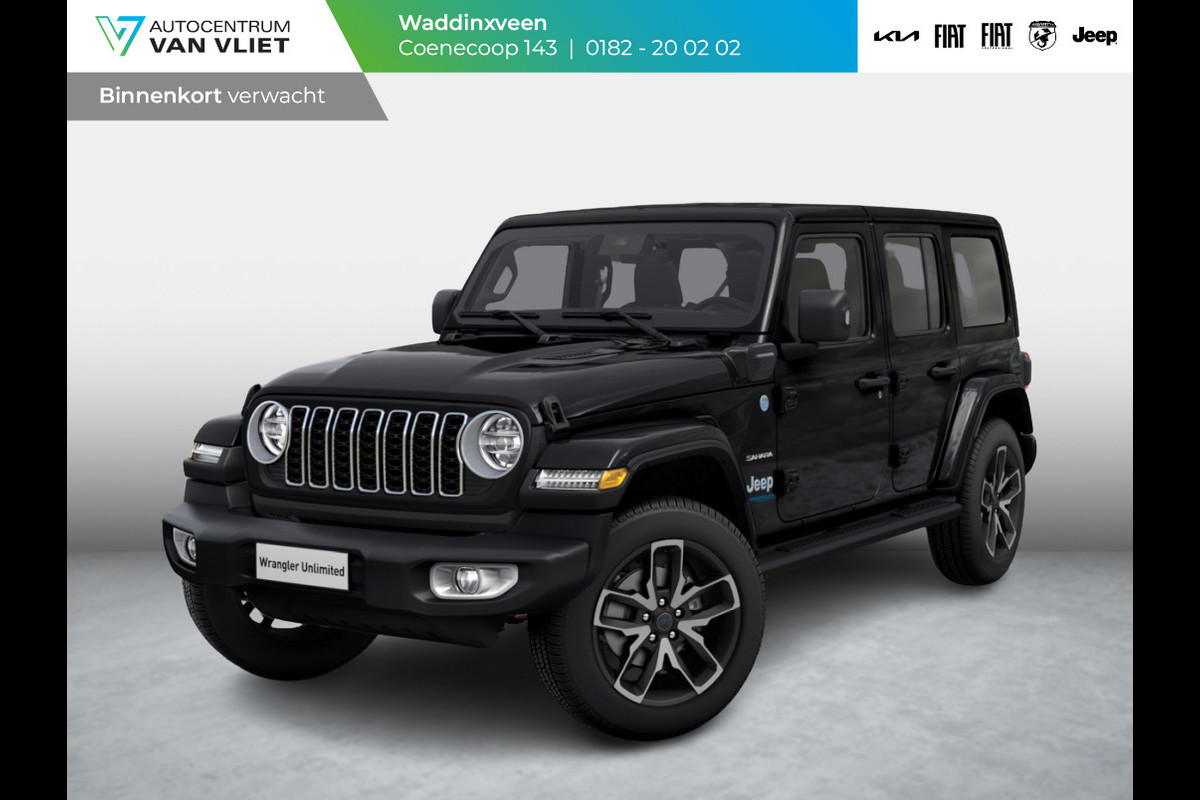 Jeep Wrangler Unlimited 4xe 380 Sahara | MY25 | 20" met M+S banden | Geel kenteken !