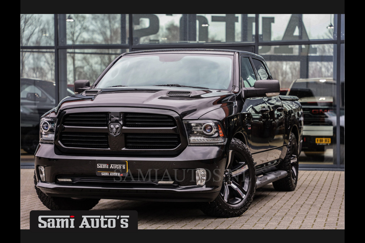 Dodge Ram 1500 SPORT BLACK OPS | LUCHTVERING | CRUISE | CAMERA | LPG PRINS | 5.7 V8 4X4 | CREWCAB | LEDER | 3500KG | DUBBELE CABINE |