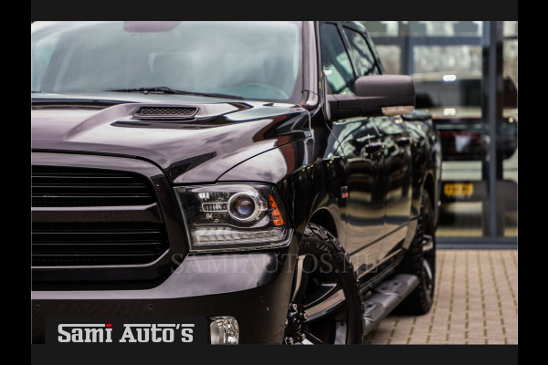 Dodge Ram 1500 SPORT BLACK OPS | LUCHTVERING | CRUISE | CAMERA | LPG PRINS | 5.7 V8 4X4 | CREWCAB | LEDER | 3500KG | DUBBELE CABINE |