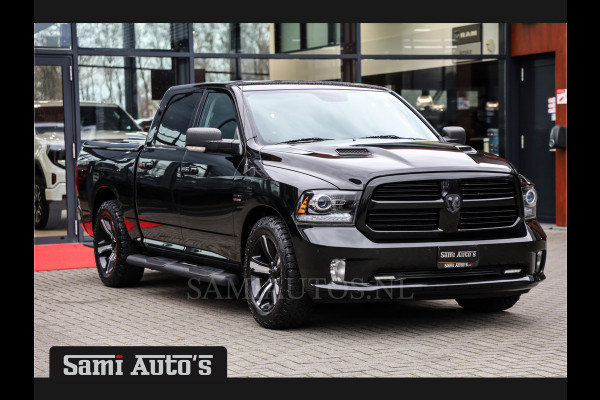 Dodge Ram 1500 SPORT BLACK OPS | LUCHTVERING | CRUISE | CAMERA | LPG PRINS | 5.7 V8 4X4 | CREWCAB | LEDER | 3500KG | DUBBELE CABINE |