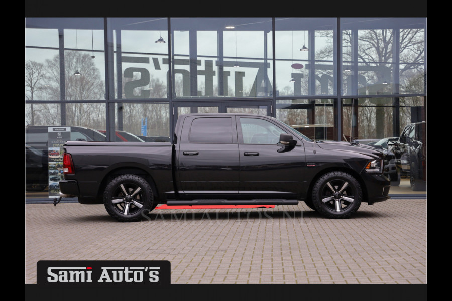 Dodge Ram 1500 SPORT BLACK OPS | LUCHTVERING | CRUISE | CAMERA | LPG PRINS | 5.7 V8 4X4 | CREWCAB | LEDER | 3500KG | DUBBELE CABINE |