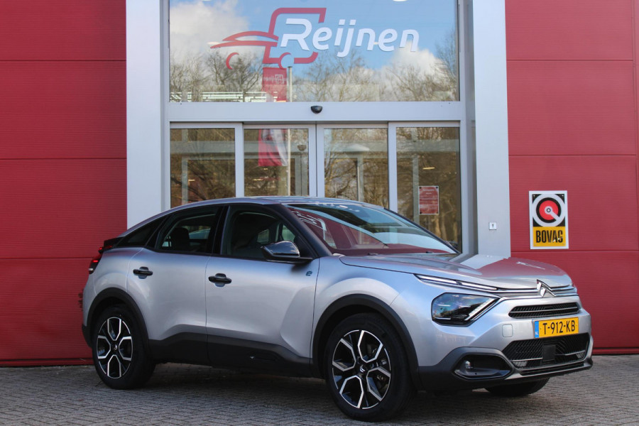 Citroën Ë-C4 FEEL PACK 136PK 50 kWh | ACHTERUITRIJ CAMERA | NAVIGATIE | APPLE CARPLAY/ANDROID AUTO | LED KOPLAMPEN | CLIMATE CONTROL | CRUISE CONTROL | 18" LICHTMETALEN VELGEN | DAB+ RADIO |