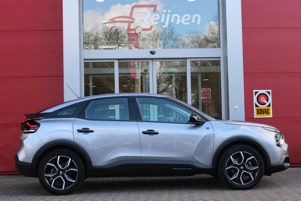 Citroën Ë-C4 FEEL PACK 136PK 50 kWh | ACHTERUITRIJ CAMERA | NAVIGATIE | APPLE CARPLAY/ANDROID AUTO | LED KOPLAMPEN | CLIMATE CONTROL | CRUISE CONTROL | 18" LICHTMETALEN VELGEN | DAB+ RADIO |