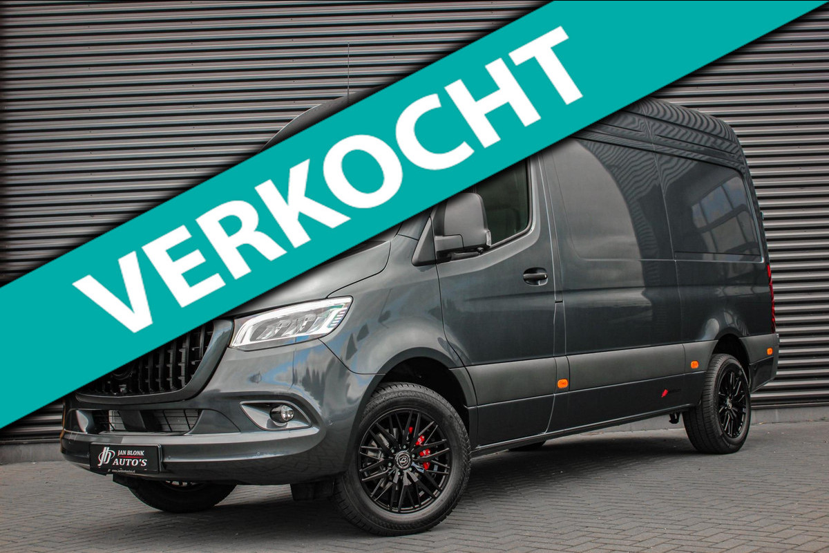 Mercedes-Benz Sprinter 319CDI L2H2 RWD 190PK FULL BLACK JB- EDITION / 3500KG / NEW / DIRECT RIJDEN / NAVIGATIE / PDC / FULL / LED