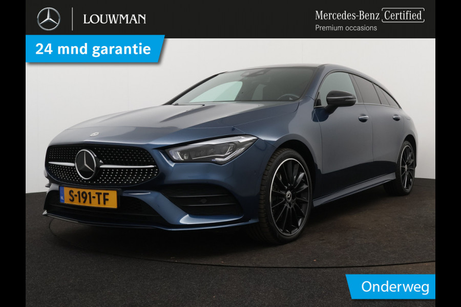 Mercedes-Benz CLA-Klasse Shooting Brake 250 e Premium | Multispaaks lichtmetalen velgen | MBUX wide screen | Navigatie | Elect. bed. voorstoelen met memory | parking support | Inclusief 24 maanden MB Certified garantie voor Europa.