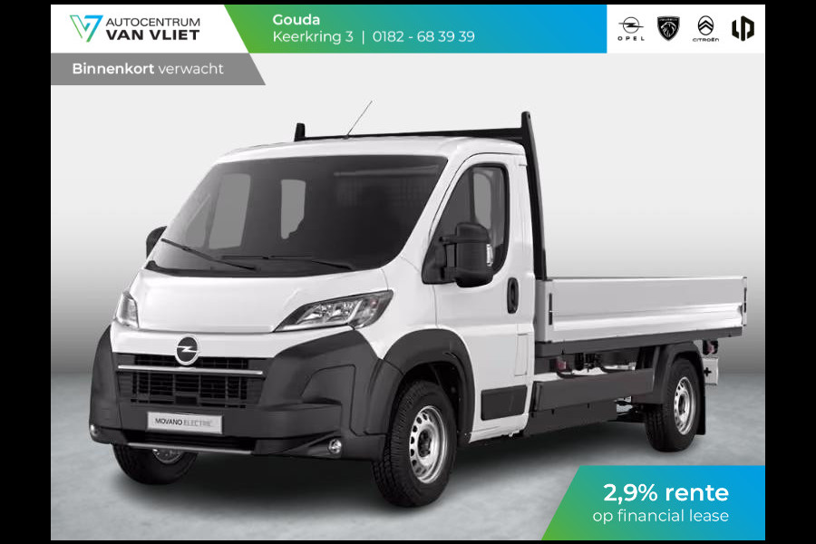 Opel Movano Electric 4.25t L3 Zwaar 110 kWh | Open laadbak | 420km WLTP actieradius | 2,9% rente!